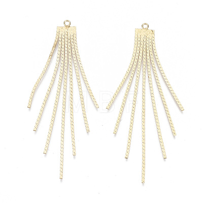 Brass Chain Tassel Big Pendants X1-KK-N231-110G-NF-1