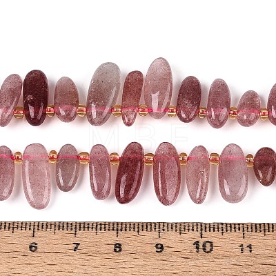 Natural Strawberry Quartz Beads Strands G-Z091-A25-1