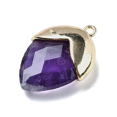 Natural Amethyst Pendants G-U019-03B-04-1