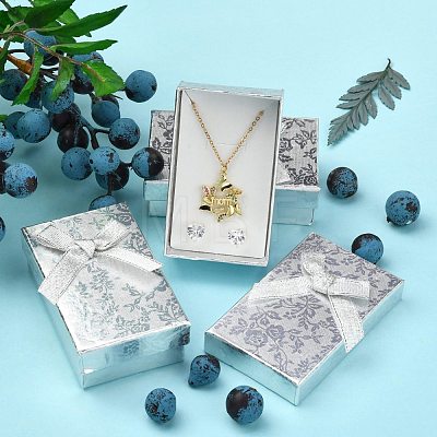 Rectangle Cardboard Jewelry Set Boxes CBOX-S013-02-1