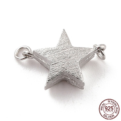 Anti-Tarnish Rhodium Plated 925 Sterling Silver Magnetic Clasps STER-A001-04P-1