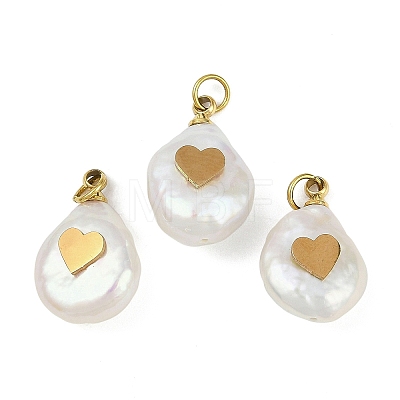Natural Keshi Pearl Pendants STAS-Z136-01G-04-1