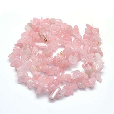 Natural Rose Quartz Beads Strands G-O049-B-60-1