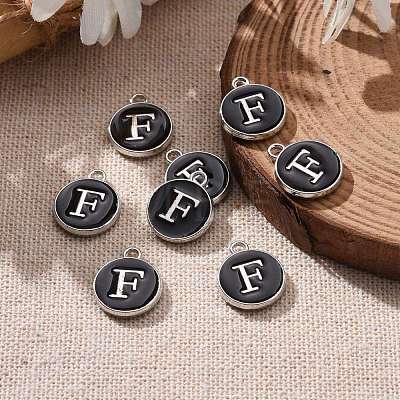 Platinum Plated Alloy Charms ENAM-S118-02F-P-1