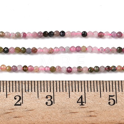 Natural Pink Tourmaline Beads Strands X-G-F596-06-2mm-1