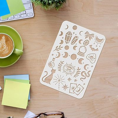 Large Plastic Reusable Drawing Painting Stencils Templates DIY-WH0202-161-1