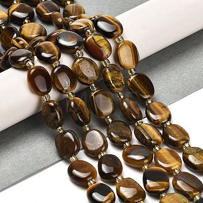 Natural Tiger Iron Beads Strands G-H005-A01-01-1