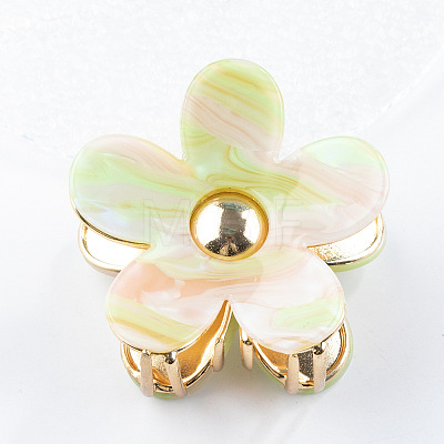 Flower Shape PVC Claw Hair Clips PW-WG78669-05-1