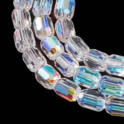 Electroplate Glass Beads Strands EGLA-D031-01Z-1