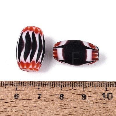 Handmade Millefiori Glass Barrel Beads LA-N002-09A-1