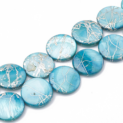 Natural Freshwater Shell Beads Strands X-SHEL-N020-2-02C-1