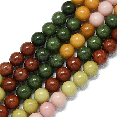 Natural Malaysia Jade Beads Strands G-B165-C07-12mm-1