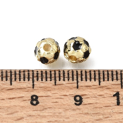 Brass Enamel Beads KK-Z163-06G-A01-1