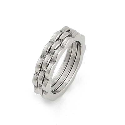 304 Stainless Steel Finger Ring for Women RJEW-A052-01A-P-1