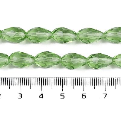 Transparent Imitation Jade Glass Beads Strands GLAA-N005-T10mm-D13-1