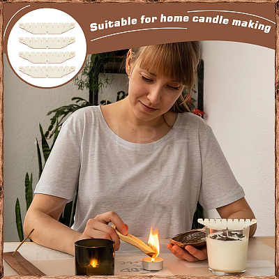20Pcs Wood Candle Wick Stabilizers WOOD-FG0001-47-1