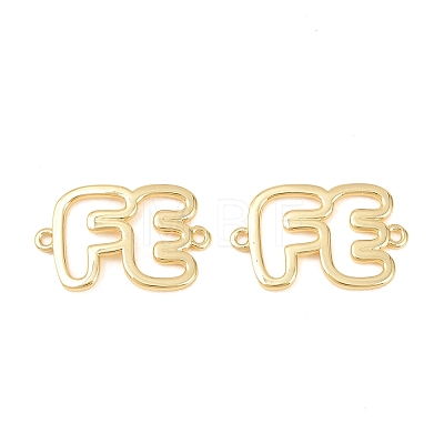 Brass Hollow Connector Charm X-KK-F931-28D-G-1