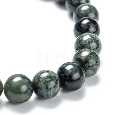 Natural Kambaba Jasper Stretch Beaded Bracelets G-A185-01V-1