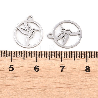 304 Stainless Steel Charms STAS-E521-07P-01-1