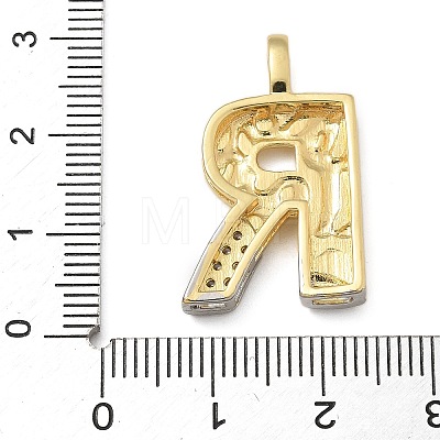 Brass Micro Pave Cubic Zirconia Pendants KK-B126-02G-R-1