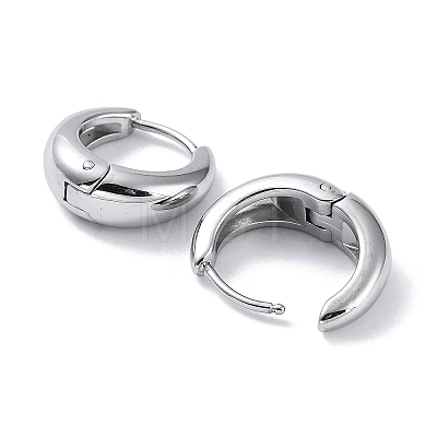 304 Stainless Steel Polishing Hoop Earrings EJEW-G366-01P-1