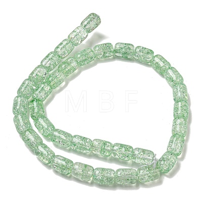 Transparent Crackle Glass Beads Strands GLAA-NH0001-04J-1