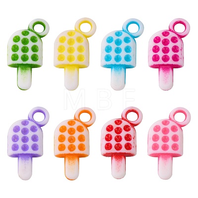 Opaque Acrylic Charms PAB2844Y-1