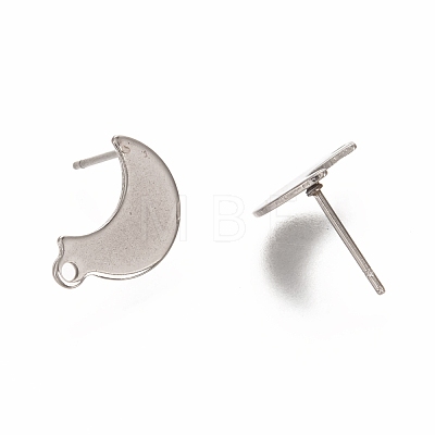 304 Stainless Steel Stud Earring Findings X-STAS-I176-10P-1