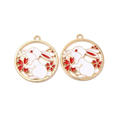 Alloy Enamel Pendants ENAM-C005-03G-01-1