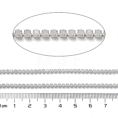 Iron Rhinestone Glass Cup Chain CH-U001-01G-1