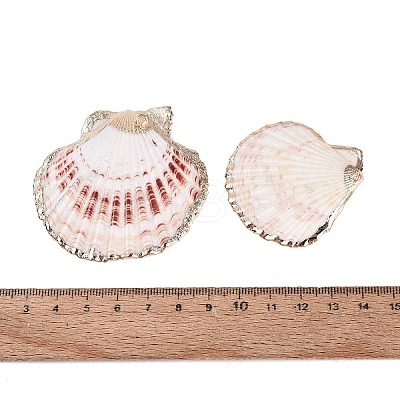 Electroplate Sea Shell Pendants SSHEL-S258-69A-1