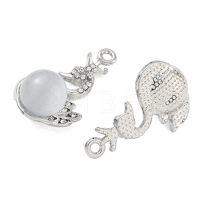 Alloy Rhinestone Pendants FIND-D044-22P-04-1