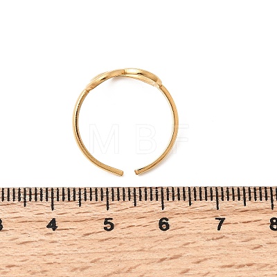 5Pcs 304 Stainless Steel Open Cuff Rings for Women RJEW-K313-12G-1