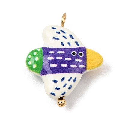 Baking Paint Alloy Pendants AL-CBA0BFE-01B-1