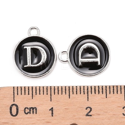 Platinum Plated Alloy Charms ENAM-S118-02D-P-1