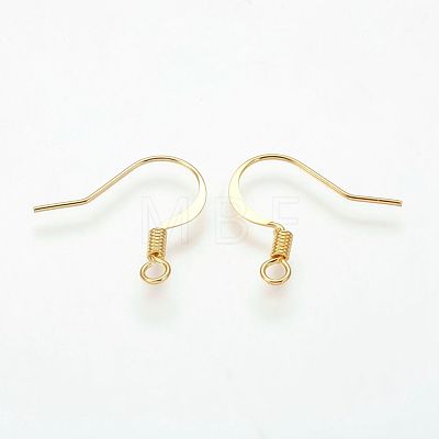 Brass French Earring Hooks KK-Q366-G-NF-1