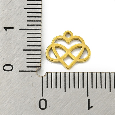 Laser Cut 304 Stainless Steel Charms STAS-G323-03G-1