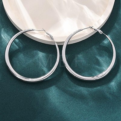 304 Stainless Steel Hoop Earrings EJEW-Z093-01P-02-1