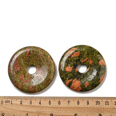 Natural Unakite Pendants G-P532-01A-18-1