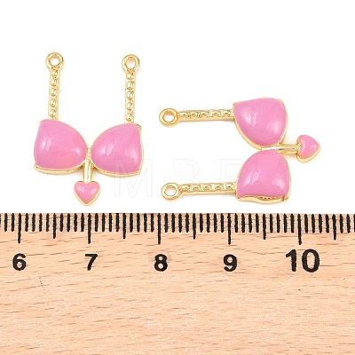 Brass Enamel Pendants KK-B167-03G-03-1