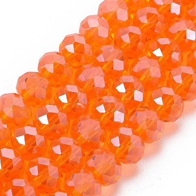 Electroplate Glass Beads Strands EGLA-A044-T1mm-A25-1