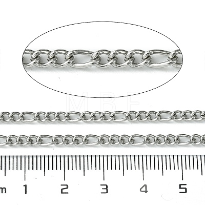 304 Stainless Steel Figaro Chains CHS-K018-03P-1