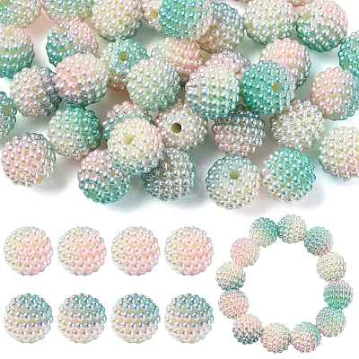 40Pcs Imitation Pearl Acrylic Beads OACR-FS0002-89A-03-1