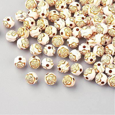 Plating Acrylic Beads PACR-Q113-03-1