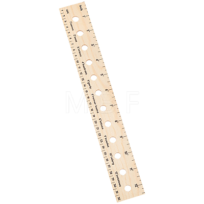 Pine Wood Plant Seed Spacing and Interval Rulers AJEW-WH0083-101A-1