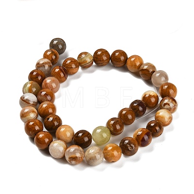 Natural Wood Lace Stone Beads Strands G-B128-A04-04-1