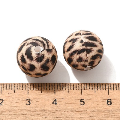 Silicone Beads Loose Silicone Beads Kit Leopard Print Silicone Beads for Keychain Making Bracelet Necklace FIND-SZC0014-170-1