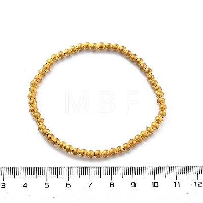 Brass Beaded Stretch Bracelets for Men Women BJEW-G736-04G-1