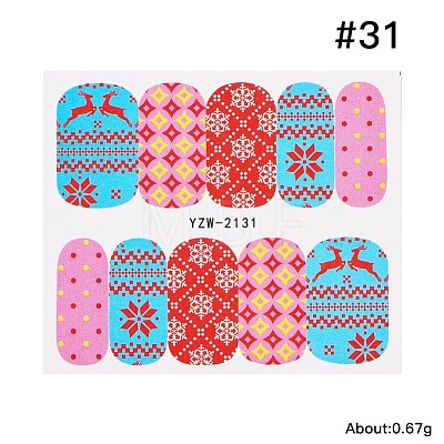 Christmas Series Nail Art Full-Cover Sticker MRMJ-Q058-2131-1