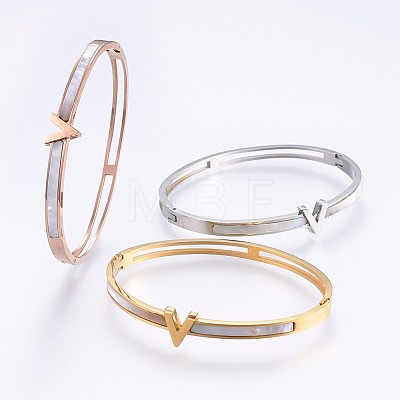 304 Stainless Steel Bangles BJEW-P223-15-1